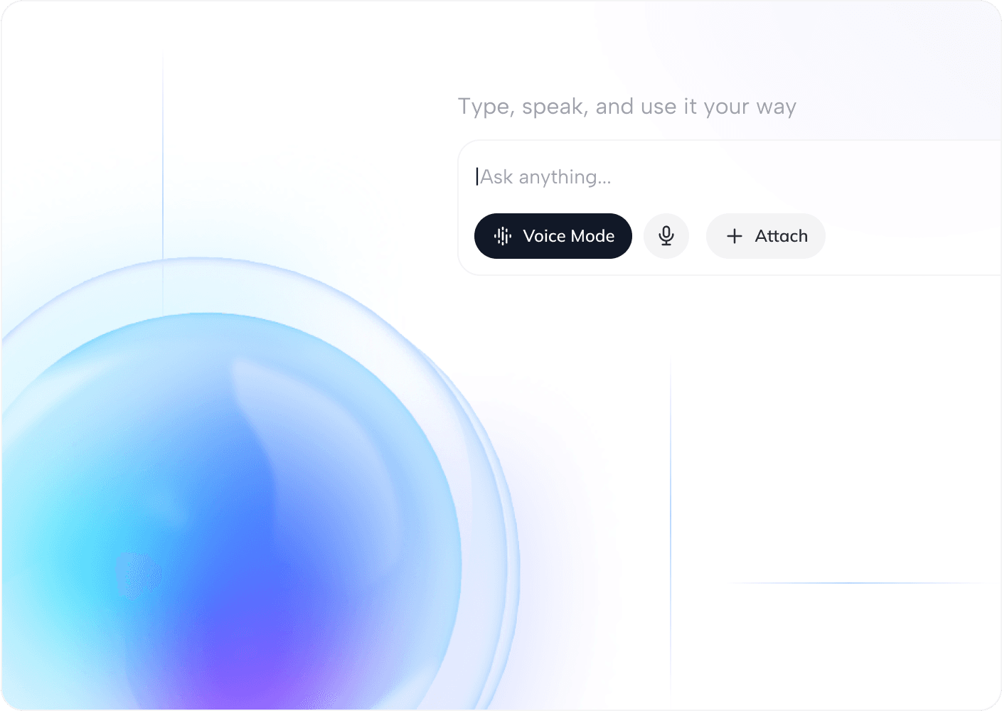 input and sphere